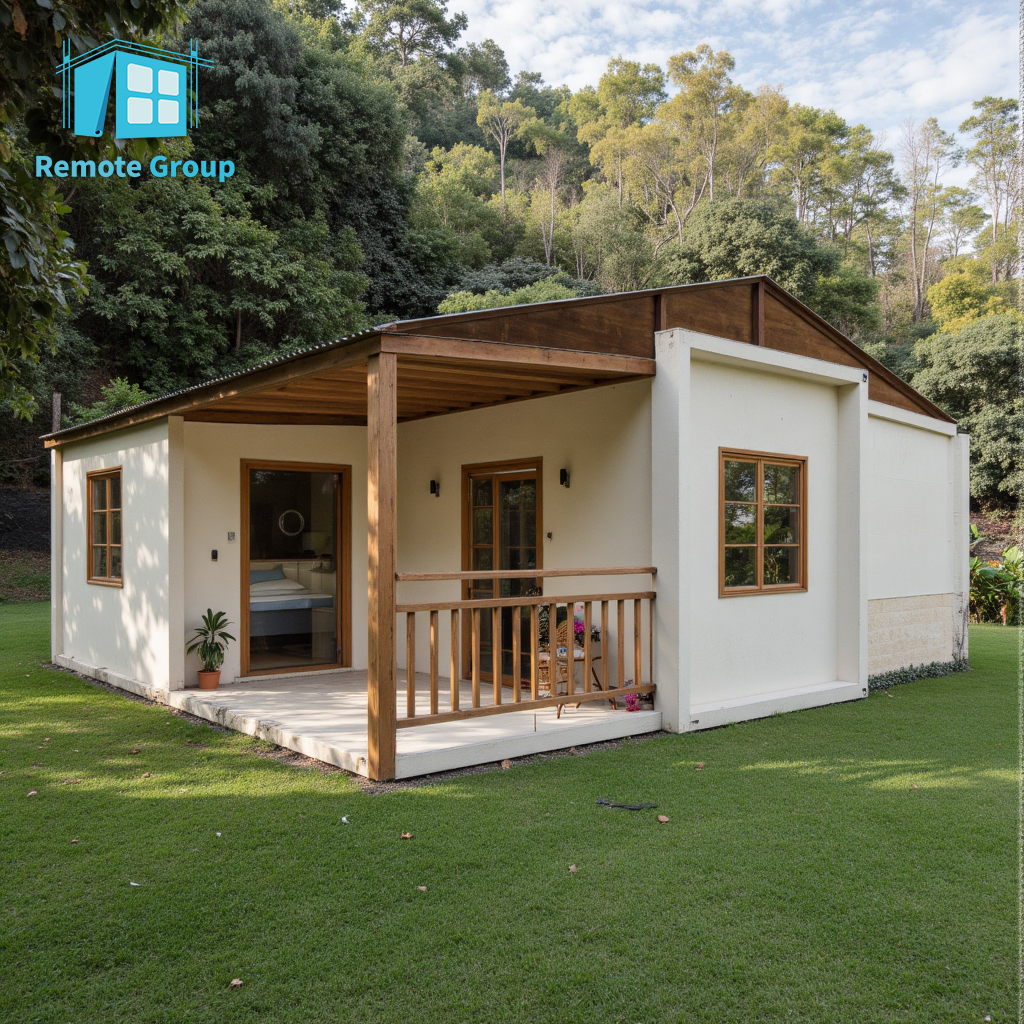 Remote Eco-Friendly Double Wing Foldable Casa Contenedor Expansible Prefab Portable Fast Install with Bathroom 30ft
