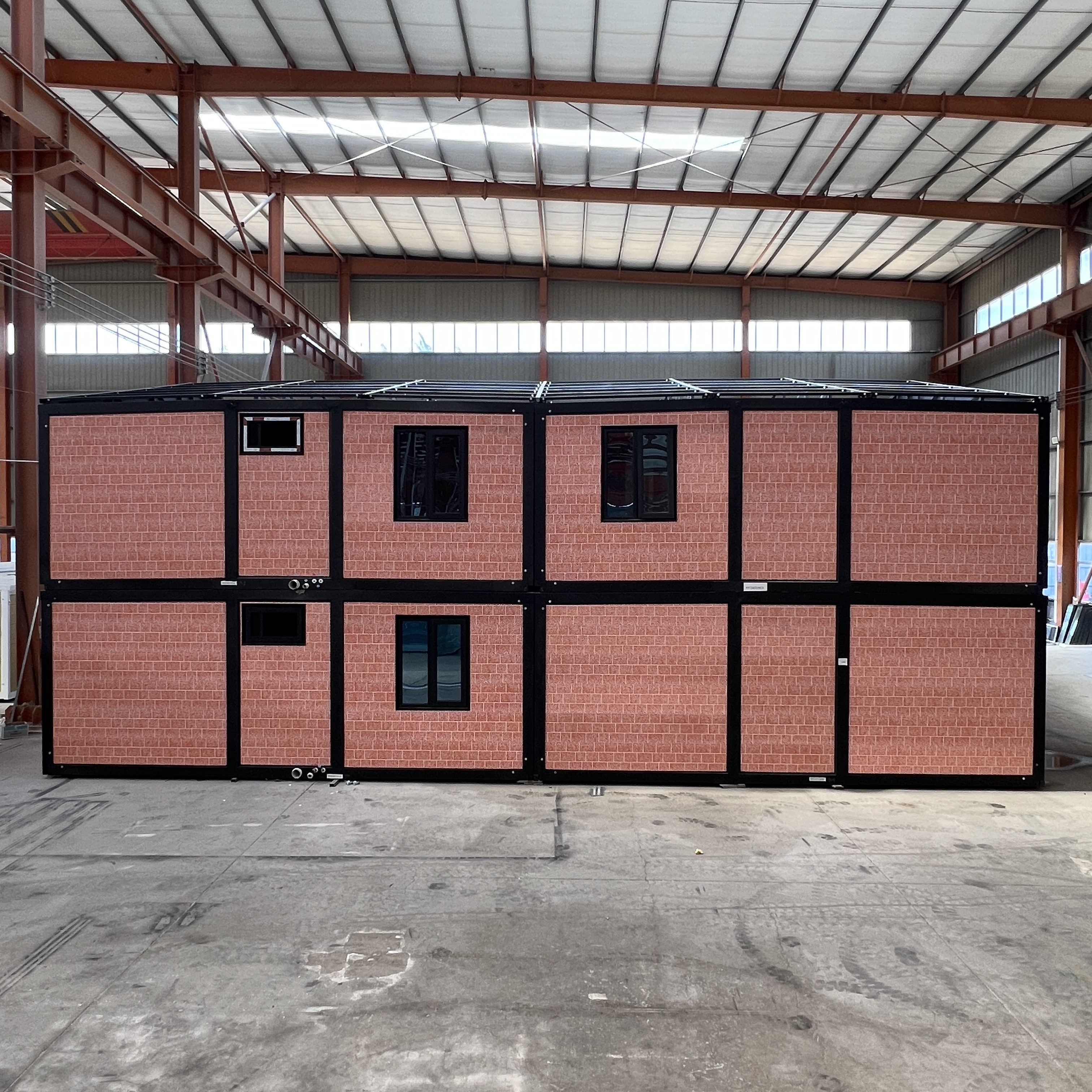 20FT/40FT 60 Wing Pre-made Factory Modular Ft 2 Stackable Prefab Double-wing Expandable House Sandwich Panel Villa Hotel
