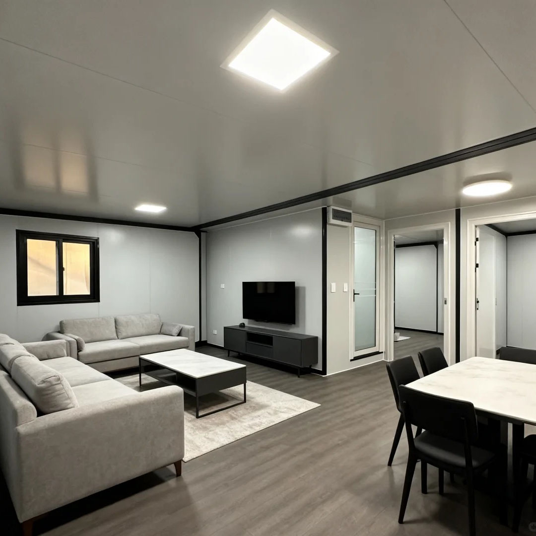 Luxury Expandable Container House with Double Wings Prefab Modular Steel Structure Mobile Home for Camping &amp; Worksite