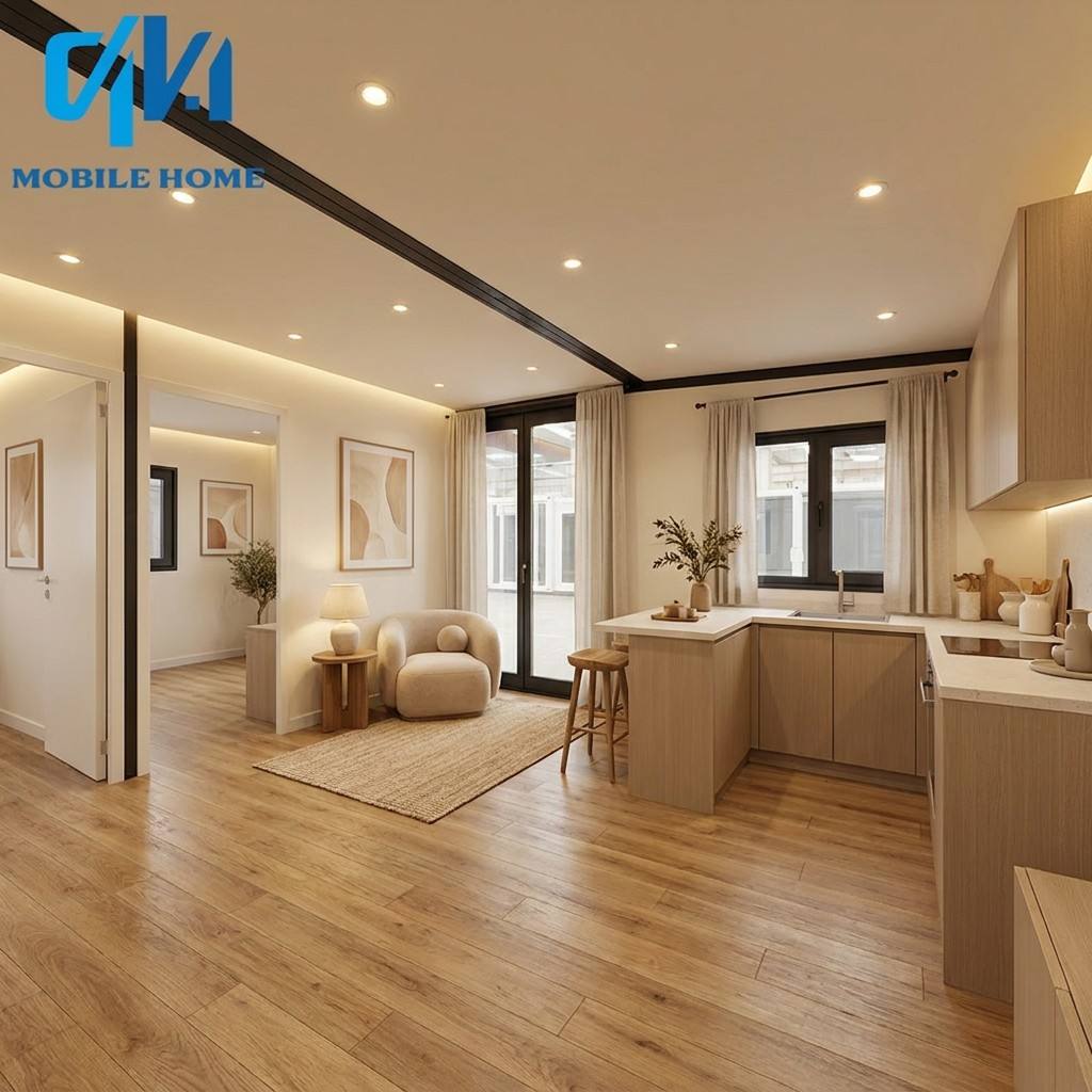 Eco-Friendly Expandable 2-5 Bedroom Container House 40Ft 20Ft Prefabricated Mobile Living Unit Light Steel Portable Prefab Home