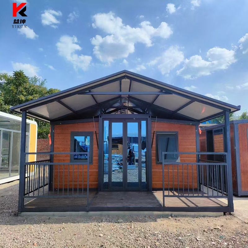 40ft Steel Structure Expandable Container House Luxury Prefab Villa 3 Bedrooms 2 Bathrooms Kitchen Mobile Home on Wheels Sale