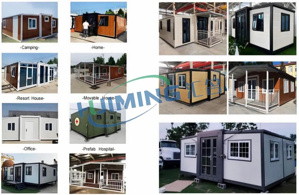 Finished modular housing setup onsite