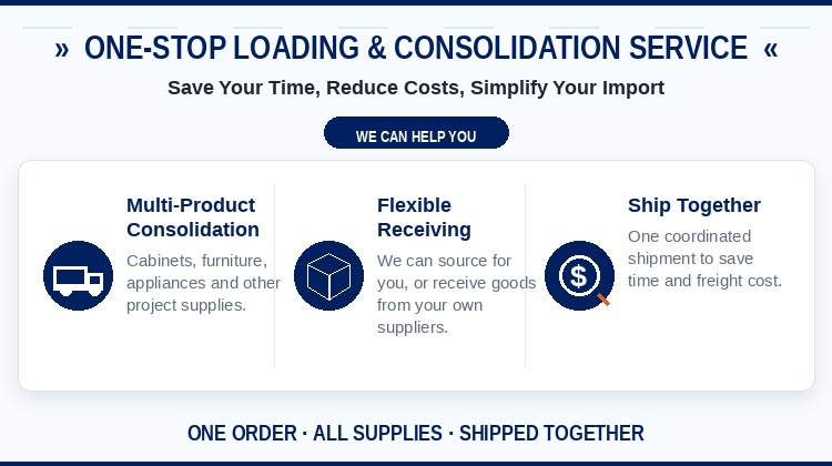 One-stop cargo consolidation options