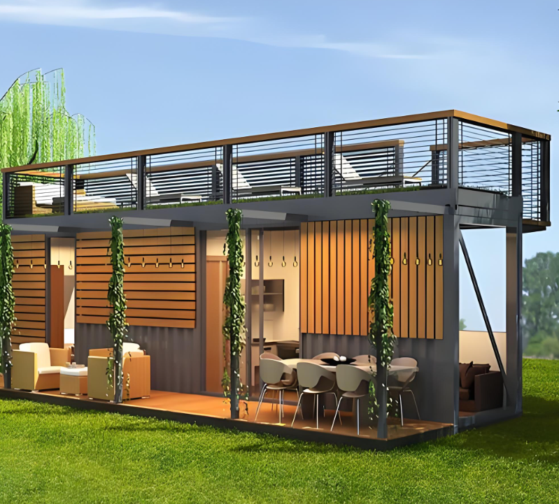 Prefabricated Expandable Steel Structure Container House for Site Office and Labor Camp with Toilet