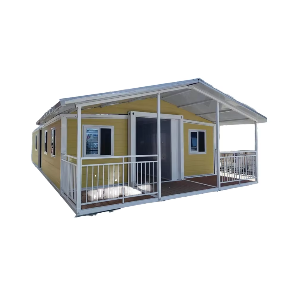 Brand New 40ft High Quality Expandable Container House Tiny Homes Made Steel Sandwich Panel Outdoor Courtyard Bathroom Apartment