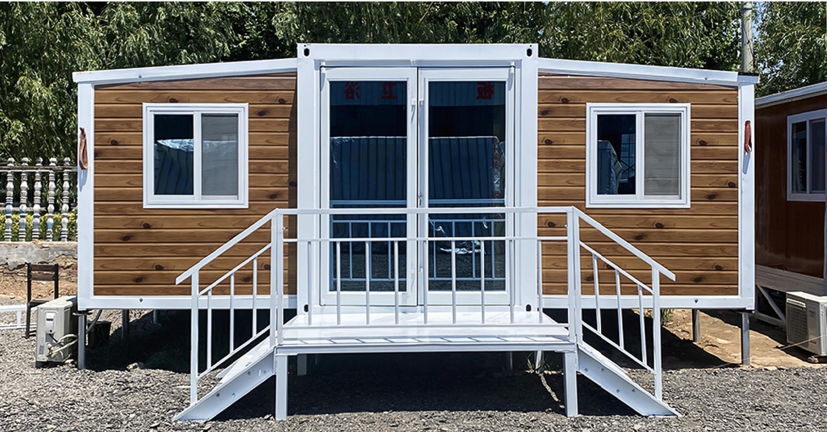 Brand New 40ft High Quality Expandable Container House Tiny Homes Made Steel Sandwich Panel Outdoor Courtyard Bathroom Apartment