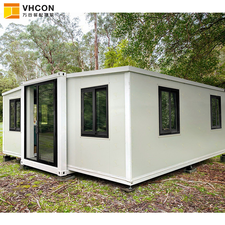 Factory Direct 20Ft 30Ft 40Ft Expandable Container House Luxury Prefab Mobile Home 2 3 Bedroom Steel Sandwich Panel Living
