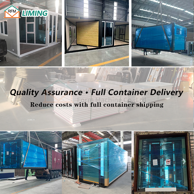 Expandable Double Wing Folding House Steel Frame Prefab Living House Waterproof Insulated Temporary Dormitory Office Cabin