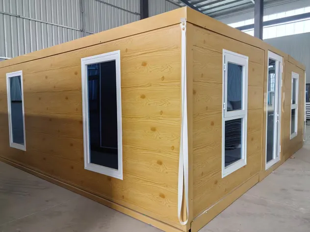 Front elevation view of container home