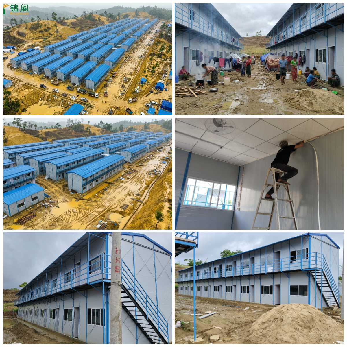 Rapid Deployment Earthquake Relief Prefab House | Large Scale K-Type Modular Temporary Housing Project Case For Refugee Shelter