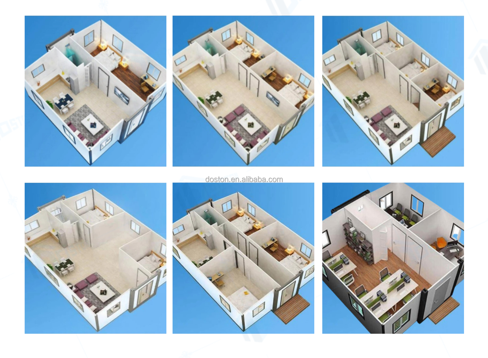 Portable Prefabricated Container House Movable Foldable Expandable Modern Design Office Camping Bedroom Emergency Shelter