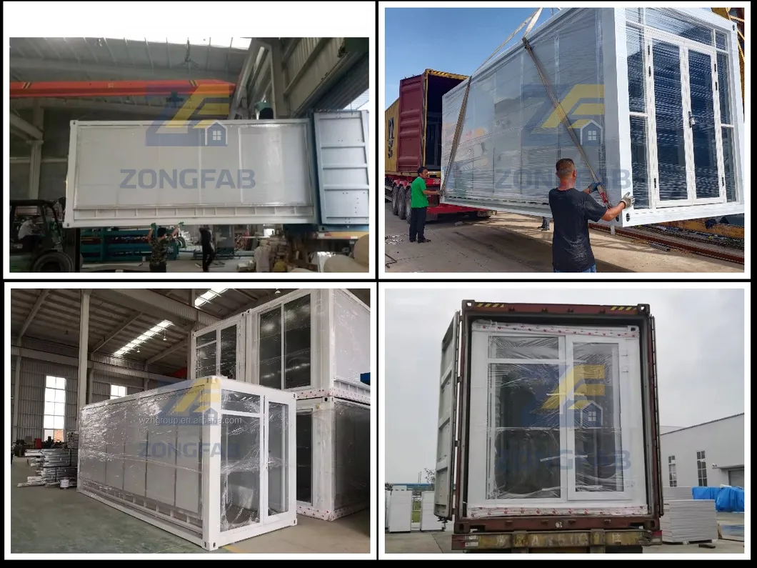 Container house packaging and transit preparation