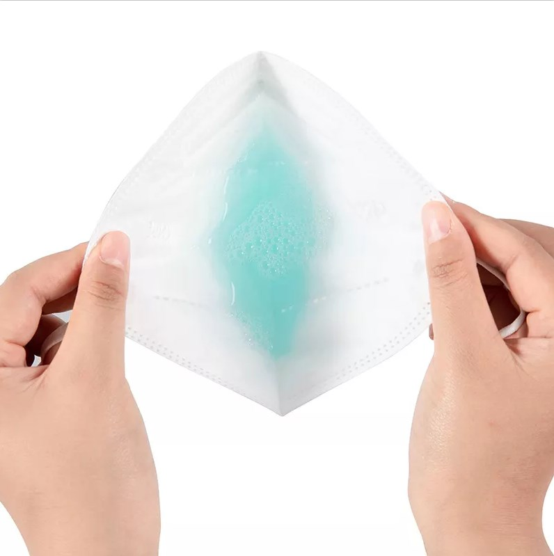 Mascarilla plana plegable FFP2 envuelta individualmente con alta eficiencia de filtración