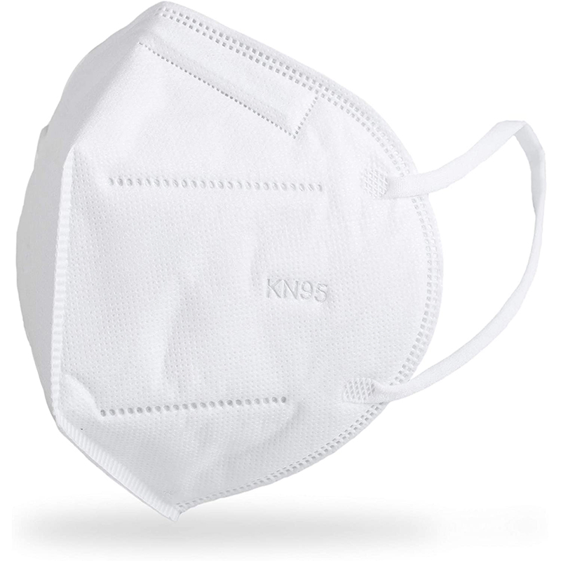 Mascarilla desechable anti polvo protectora de alta filtración con orejeras KN95
