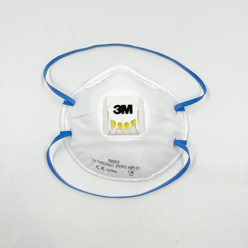 Mascarilla de seguridad respiratoria en forma de copa para construcción