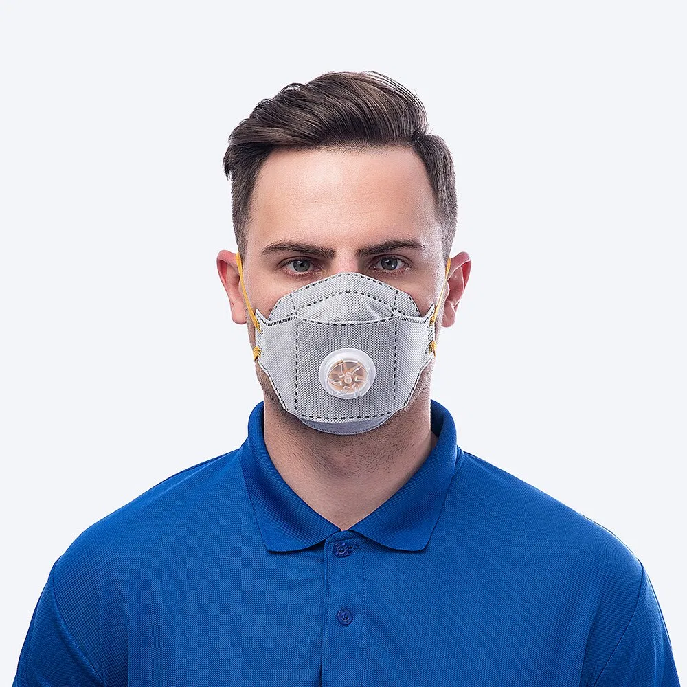 Protector No Tejido Industrial Absorbe Olores FFP2 Clasificación de Filtro Respirador Adulto Plegable No Tejido