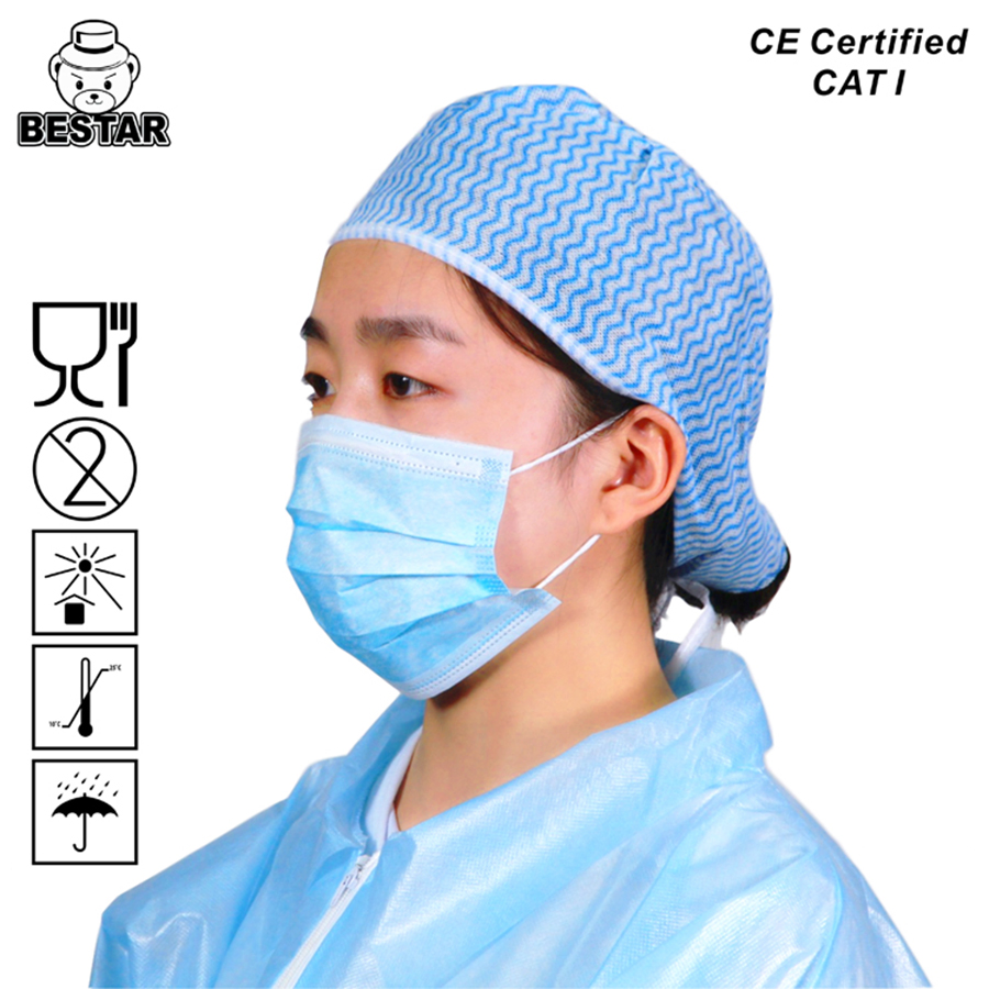 En14683 Tipo Iir CE Certificado 3 Mascarilla Quirúrgica de Ply