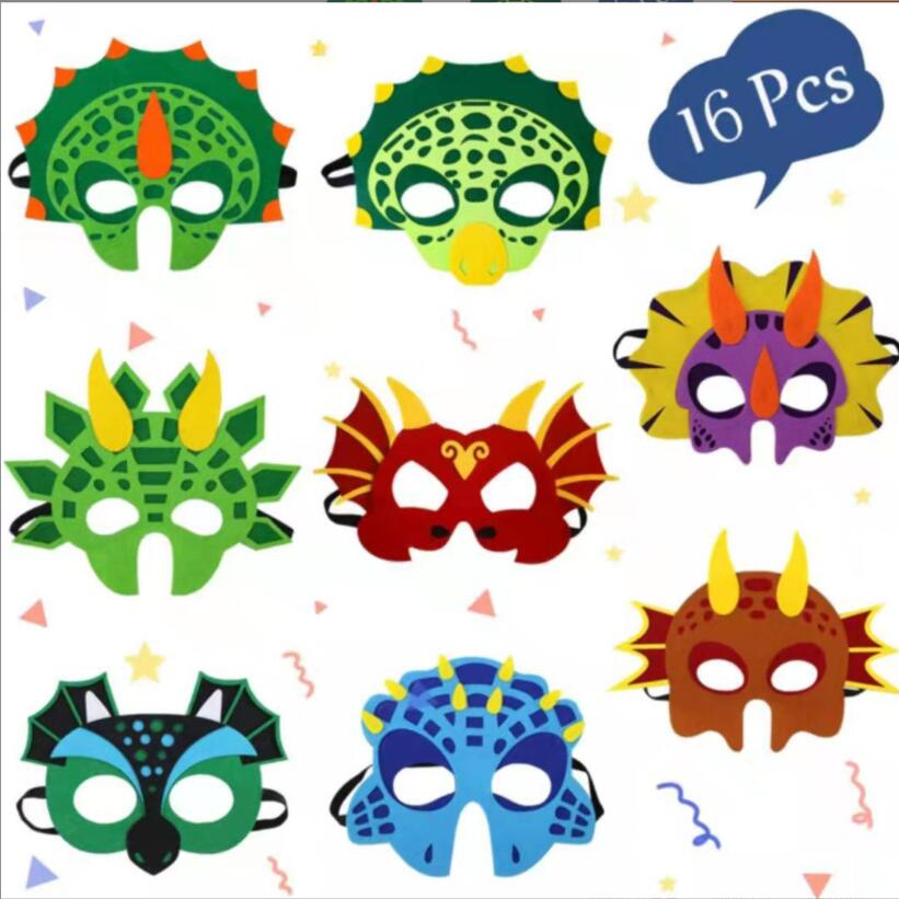 Nueva 2024 Fiesta de Halloween Máscara de Fieltro para Niños Máscara de Disfraz Escolar Decoraciones de Caricatura