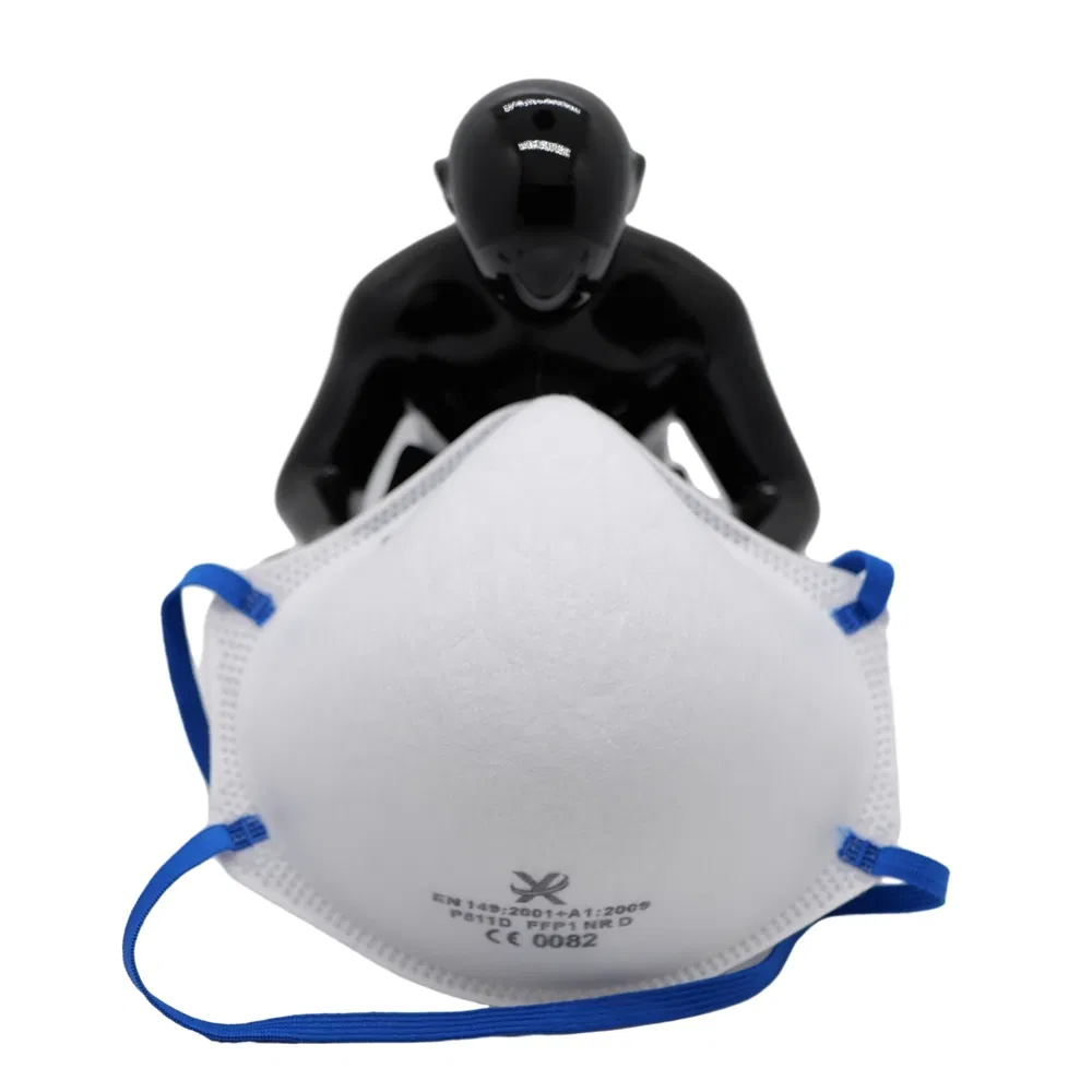 Mascarilla desechable FFP1 Nr Profesional Transpirable Respiratoria en forma de copa Seguridad contra el polvo