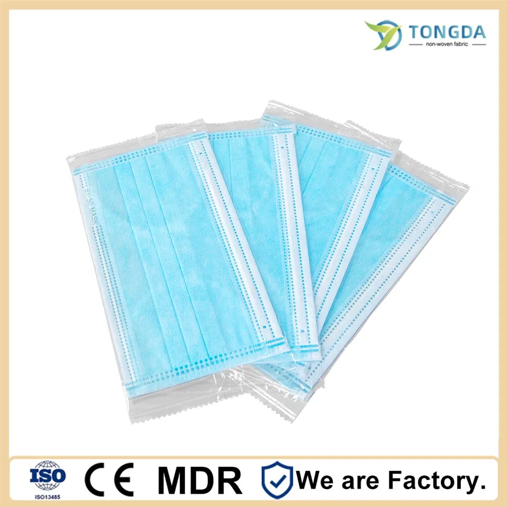 Mascarillas quirúrgicas al por mayor consumibles médicos desechables 3ply mascarilla facial médica