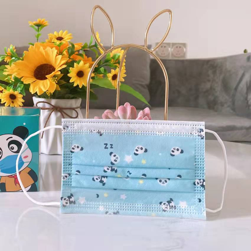 Máscara desechable de tela con estampado navideño 3 Ply, máscara civil protectora contra el polvo para uso diario de adultos y niños