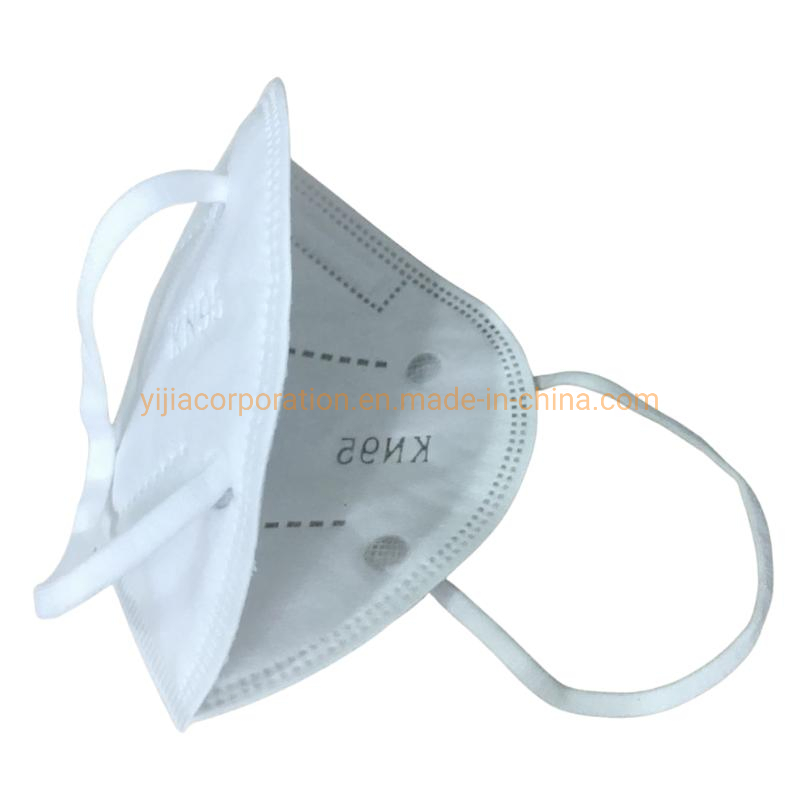 Filtración de Alta Eficiencia 5 Capas de Spunbond Desechable KN95 Mascarilla