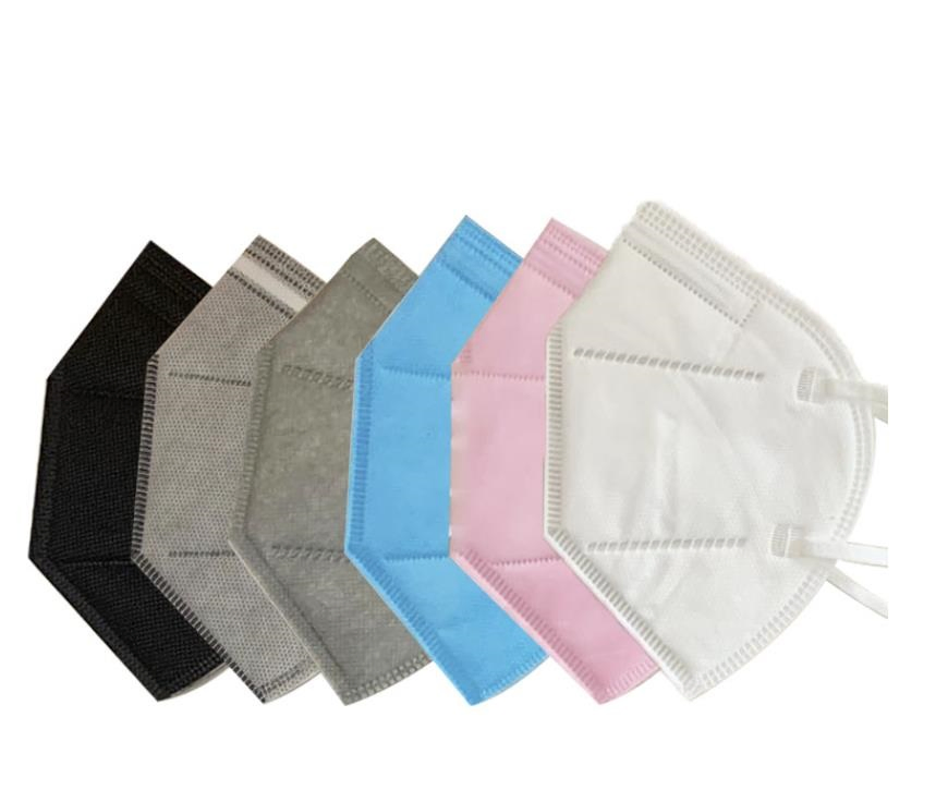 Mascarilla de Protección Desechable 5 Capas a Prueba de Polvo KN95 Mascarilla Media Plegable