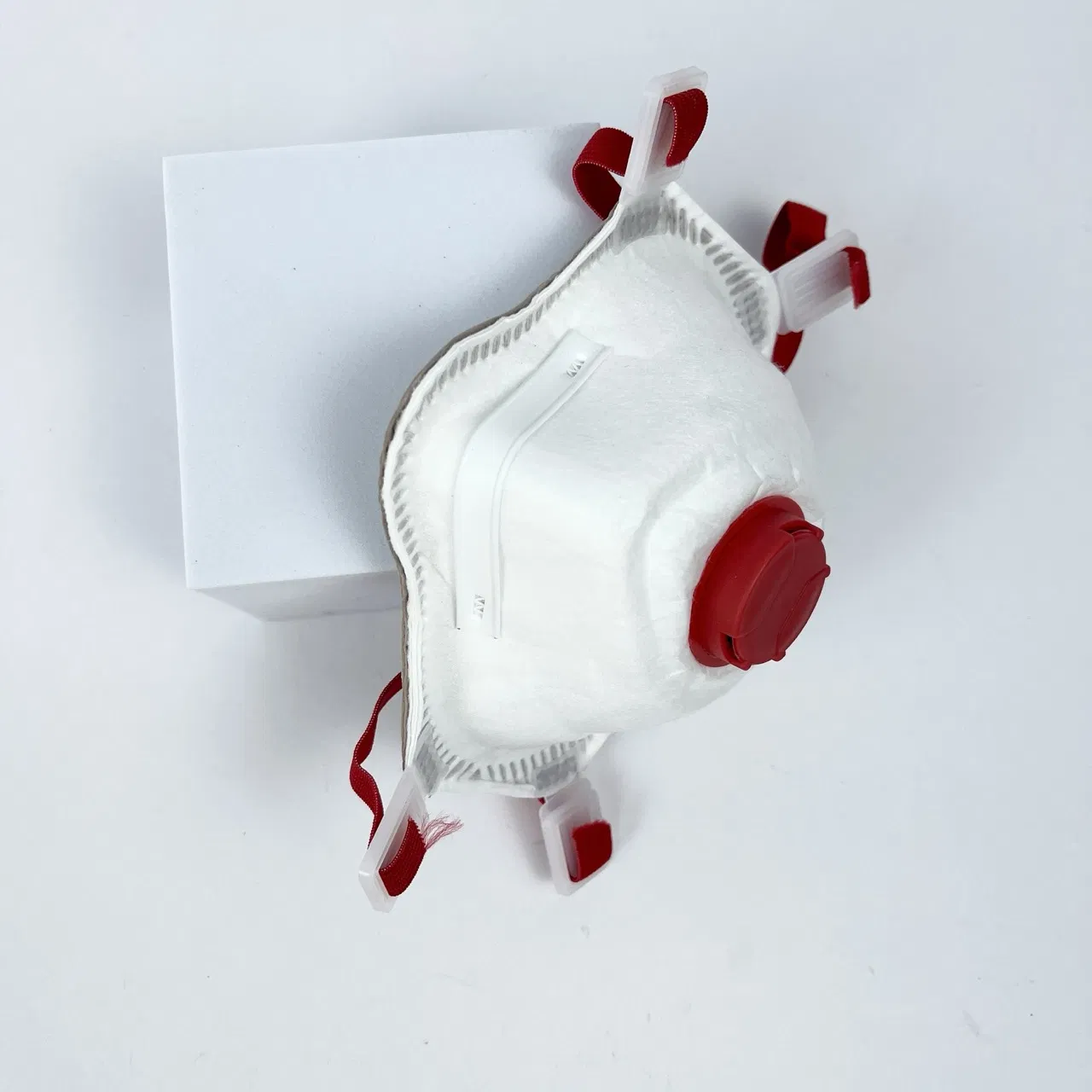 Mascarilla de polvo con válvula en forma de copa para protección industrial en construcción