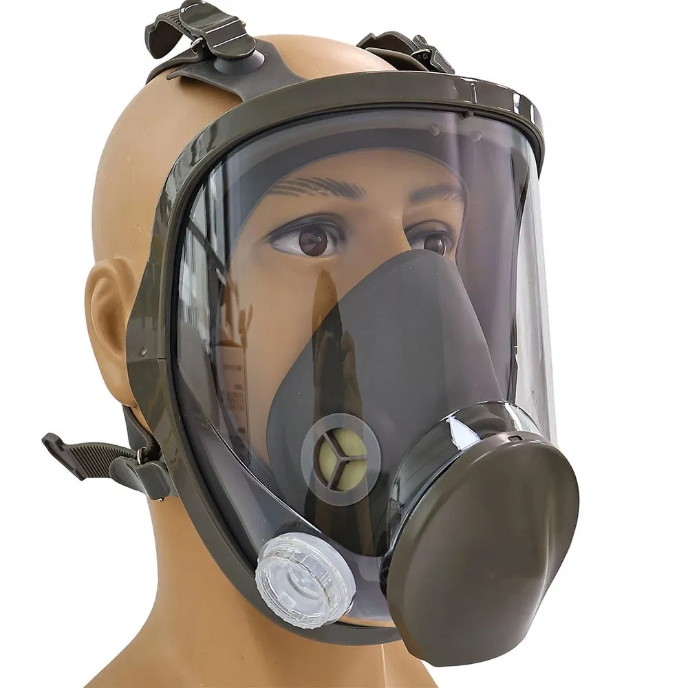 3 Capa del Sistema Antipolvo Máscara de Gas de Cara Completa Reutilizable con Clip Nasal Ajustable