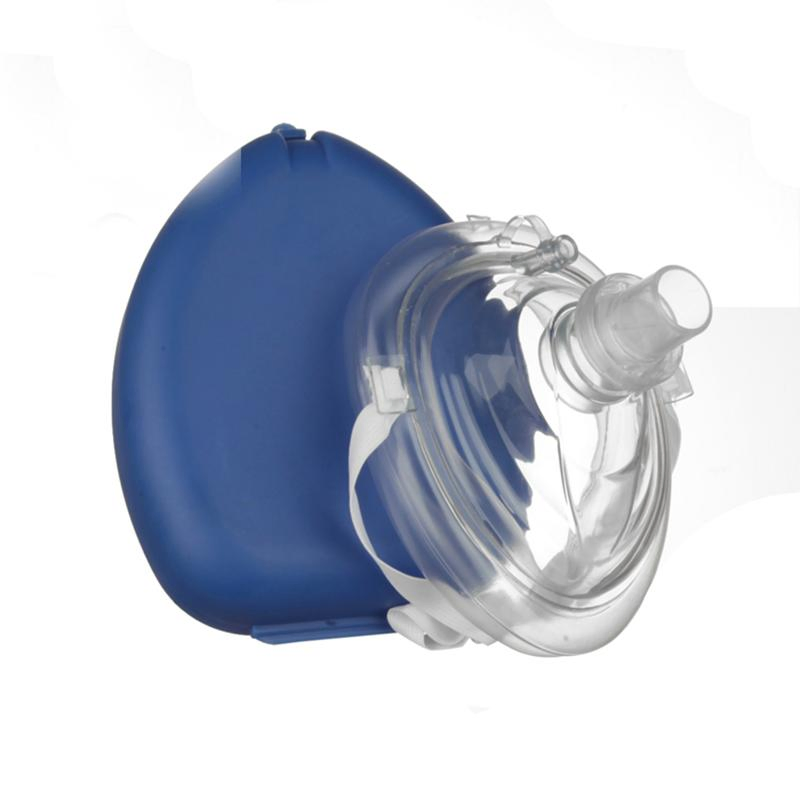 Escudos faciales desechables de entrenamiento médico de emergencia, máscara de bolsillo para RCP para niños/adultos