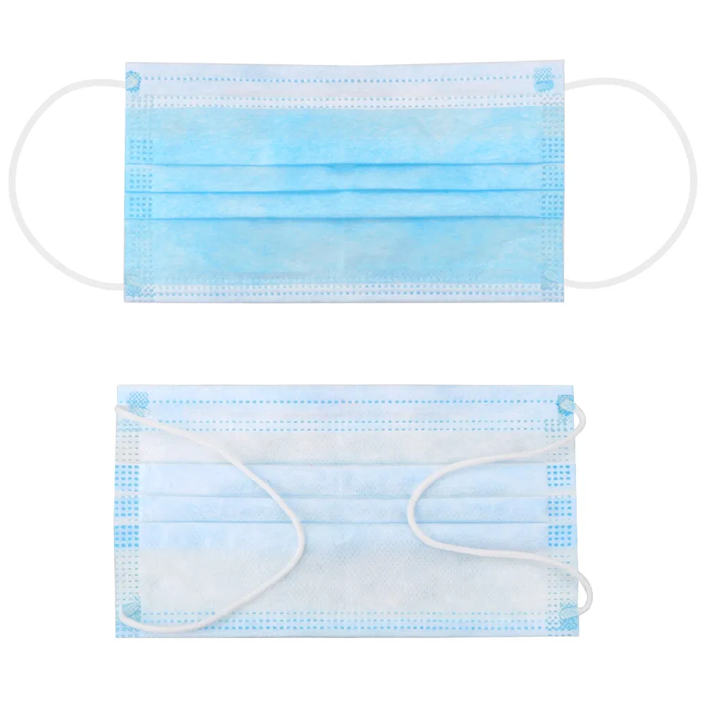 Mascarilla facial quirúrgica desechable no tejida 3ply para adultos