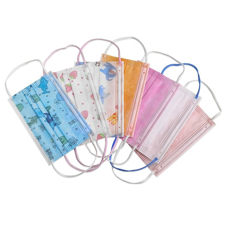 Mascarilla desechable de tela no tejida suave con lazo para las orejas para la seguridad escolar y uso diario