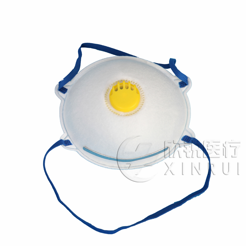 Respirador industrial desechable N95 con válvula