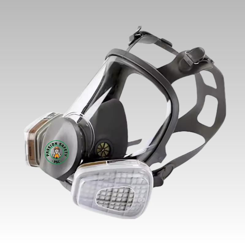 Mascarilla de gas de cara completa PPE para protección respiratoria industrial
