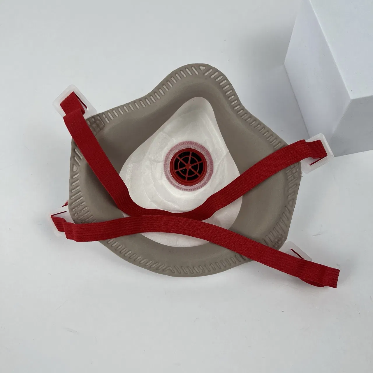 Mascarilla de polvo con válvula en forma de copa para protección industrial en construcción