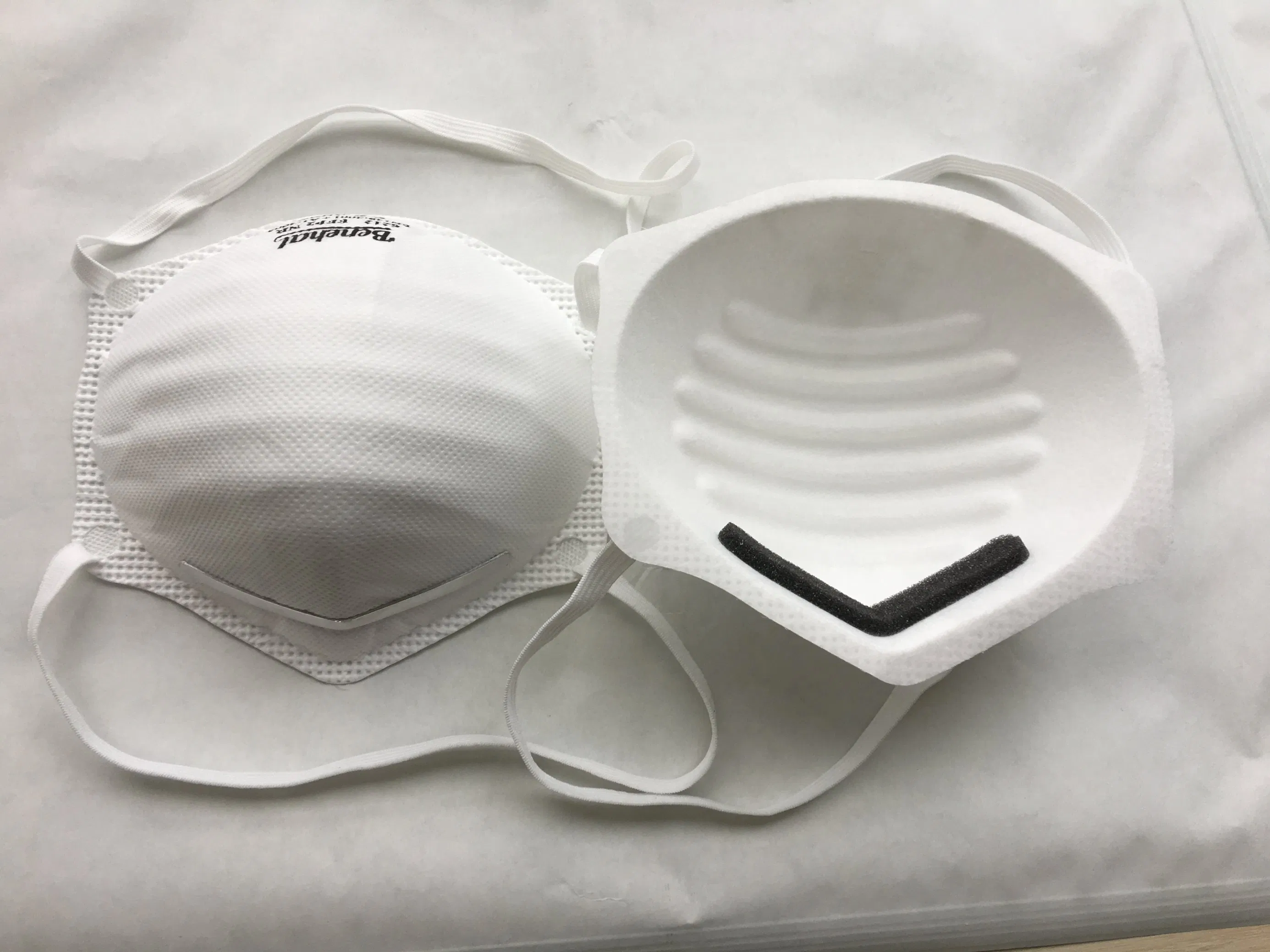 Mascarilla de Polvo en Forma de Cono Mitad de Seguridad N95 Respirador para Protección Industrial Sin Válvula