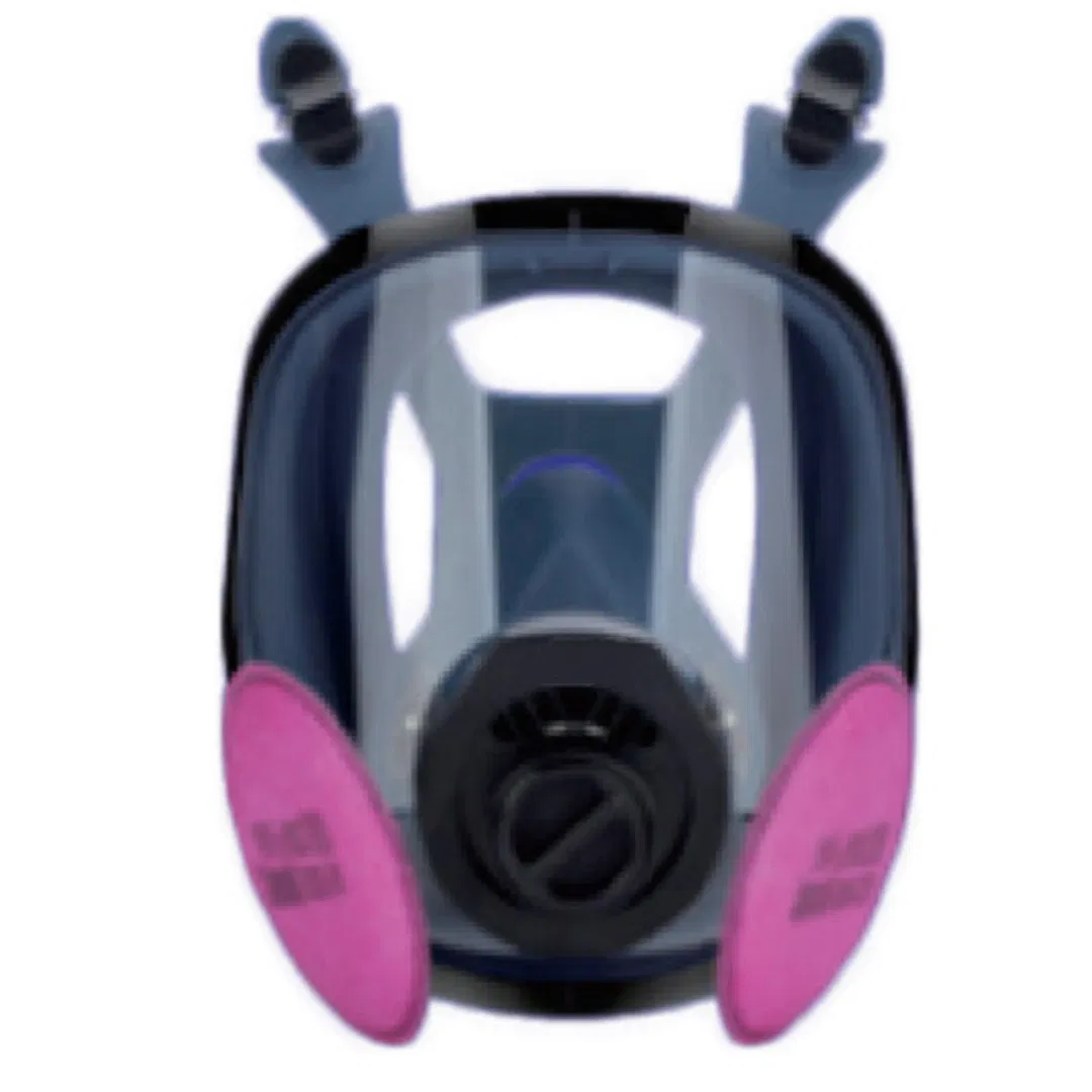 Mascarilla de gas de cara completa reutilizable y cómoda para protección respiratoria