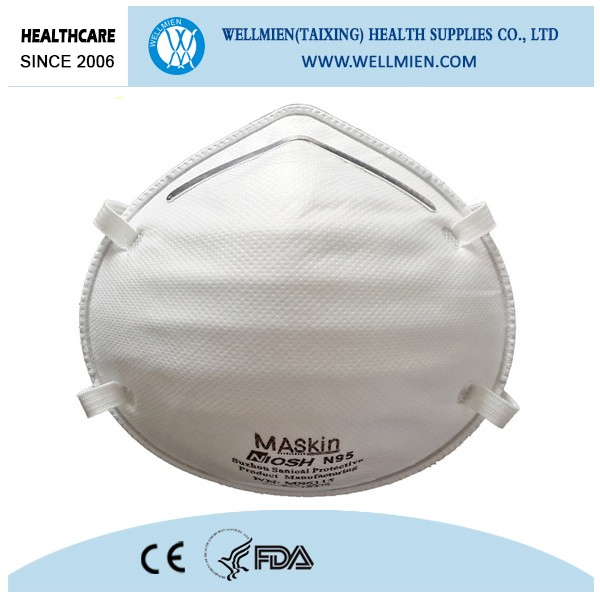 Mascarilla de respirador personal de protección médica de tela no tejida contra el polvo