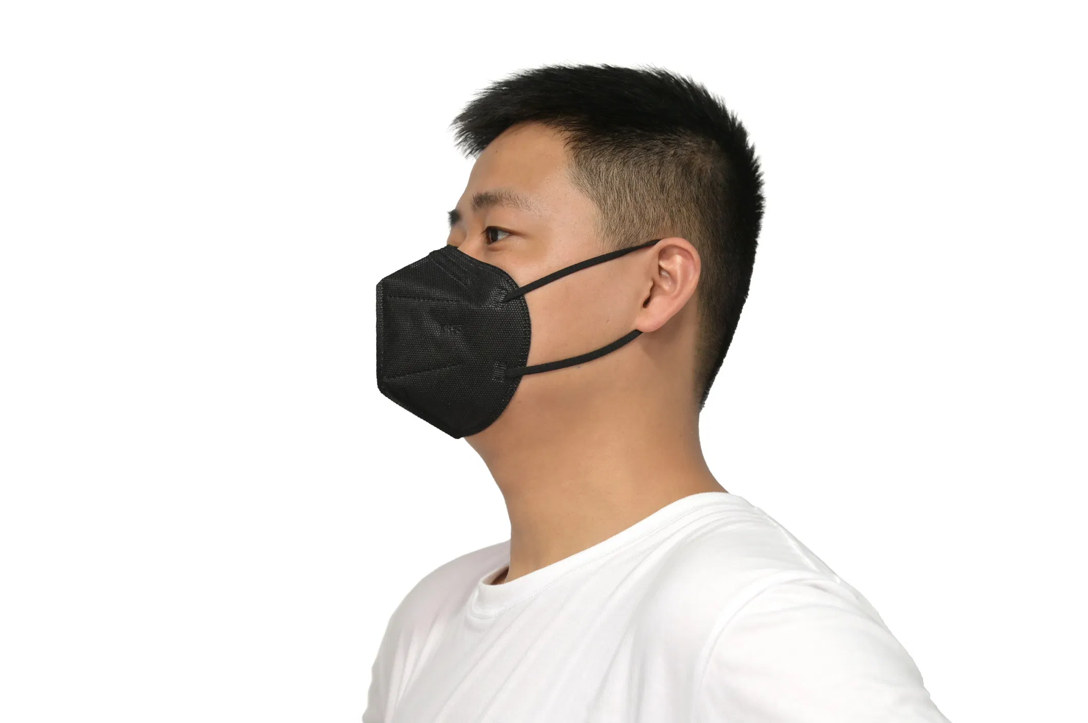 Mascarilla desechable 5 de capa transpirable KN95 con cómodo lazo elástico para las orejas
