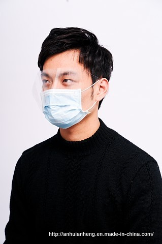 Mascarillas desechables 3-Ply con cobertura facial y ganchos elásticos para el hogar, oficina, escuela y al aire libre