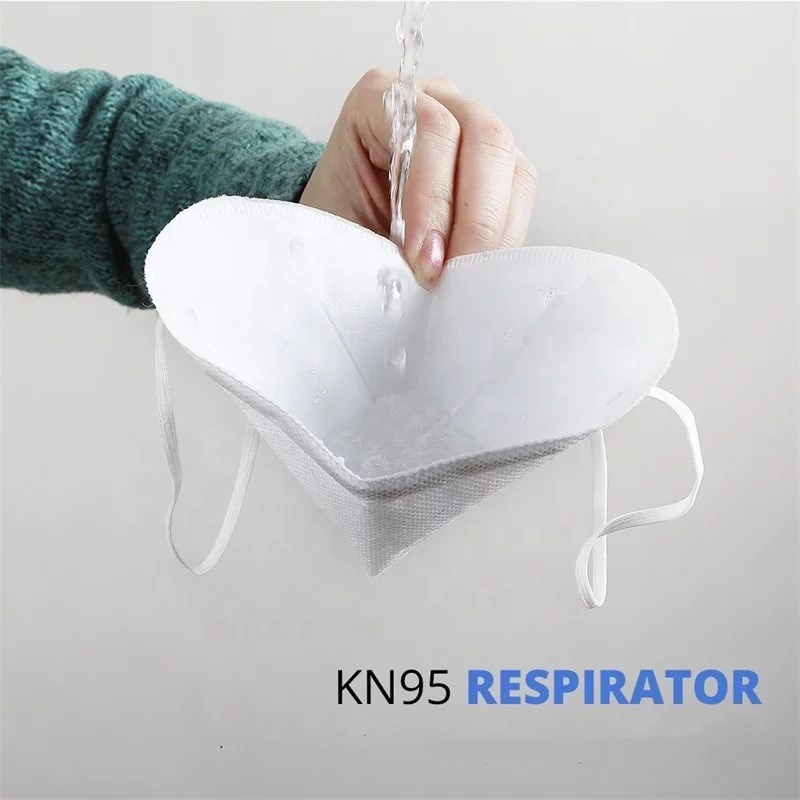 5 Tela no tejida KN95 Mascarilla plegable FFP2 Mascarilla de filtrado de partículas de protección personal en venta