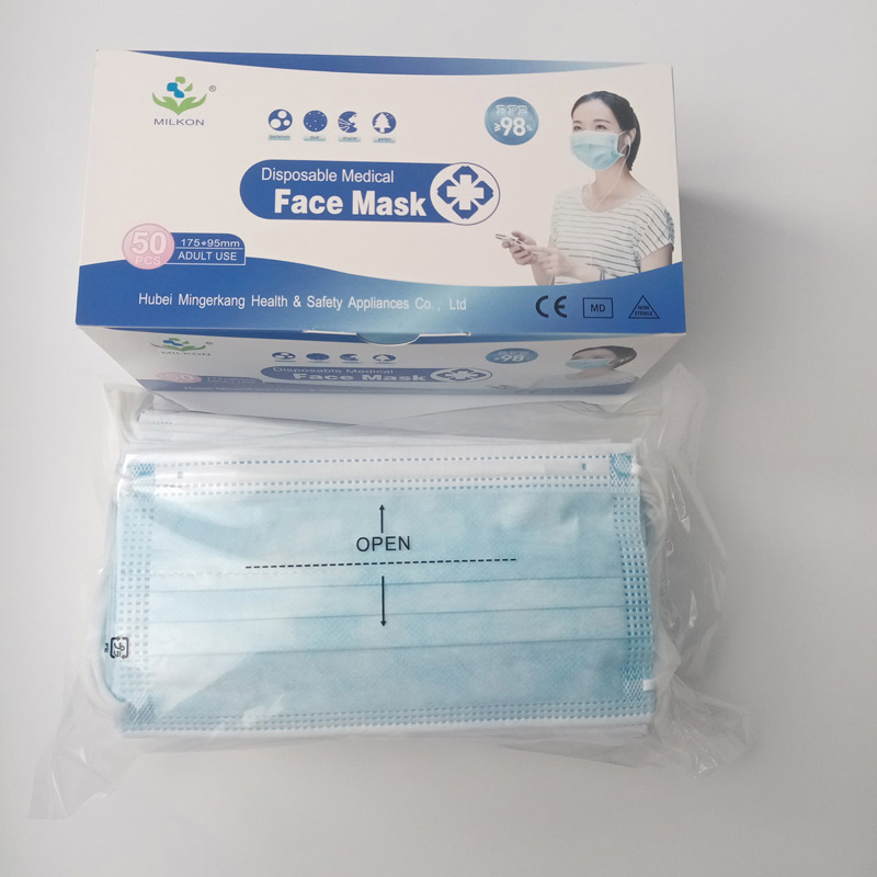 Bfe 99% Fábrica Hipoalergénica FDA CE Nivel 3 Mascarilla Protectora para Niños 3 Capa No Tejida Quirúrgica Médica Desechable