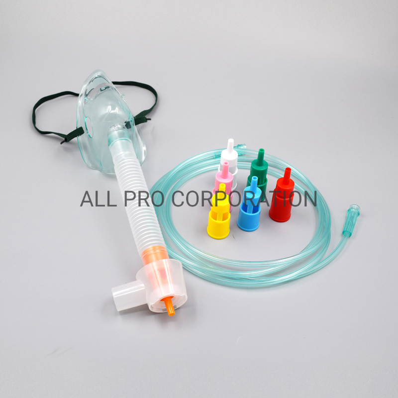 Bolsa de reserva de oxígeno desechable médica y quirúrgica de PVC Suministros Bipap no tejido 3ply CPAP RCP respiración nebulizador KN95 Anestesia tipo Iir máscara facial de traqueostomía