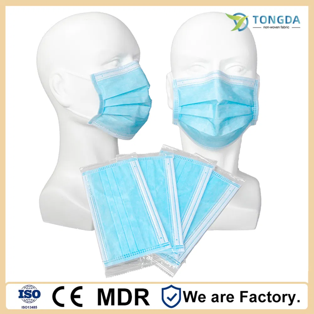 Mascarilla para adultos 3ply Cubierta facial quirúrgica Mascarillas a bajo precio
