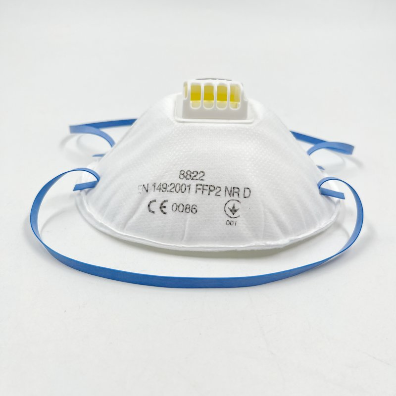 Mascarilla de seguridad respiratoria en forma de copa para construcción