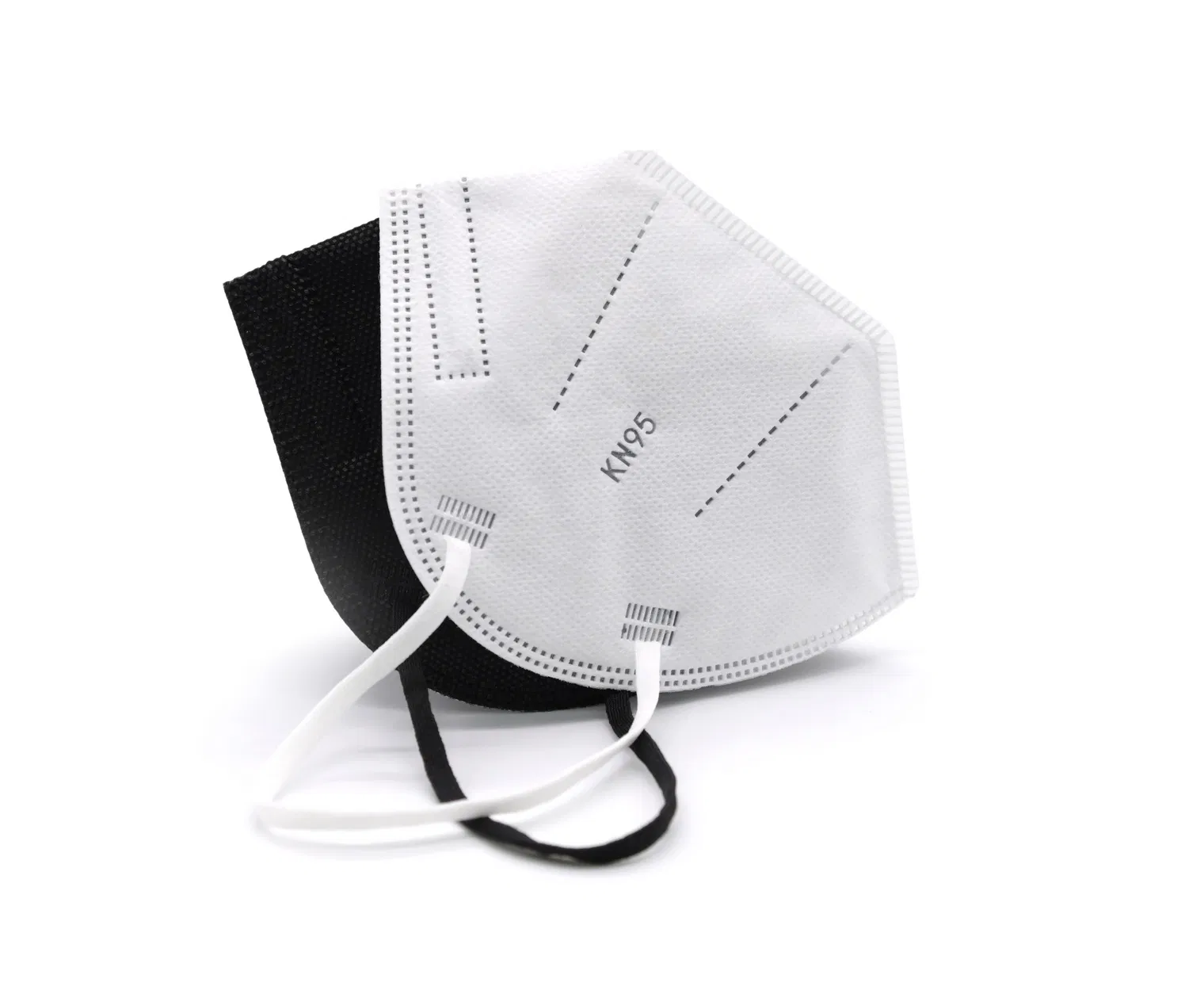 Mascarilla desechable 5 de capa transpirable KN95 con cómodo lazo elástico para las orejas