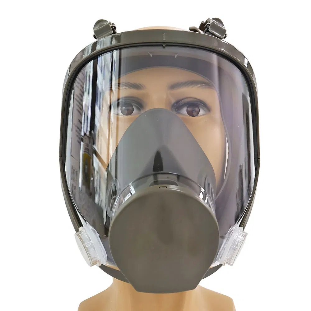 3 Capa del Sistema Antipolvo Máscara de Gas de Cara Completa Reutilizable con Clip Nasal Ajustable