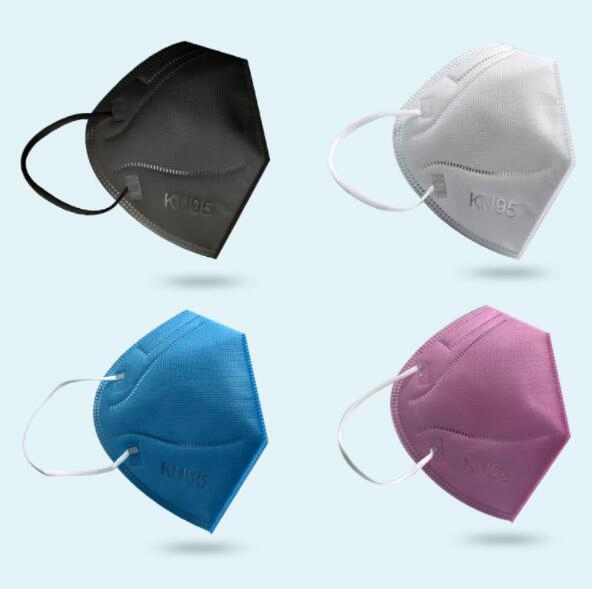 Mascarilla de Protección Desechable 5 Capas a Prueba de Polvo KN95 Mascarilla Media Plegable