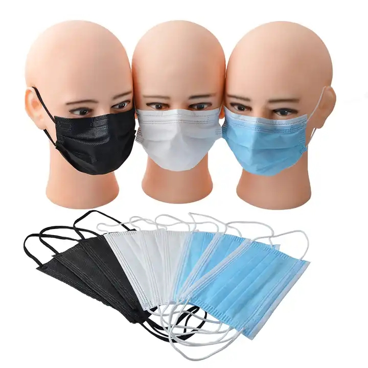 Mascarilla desechable negra de alta filtración con CE ISO 13485 FDA