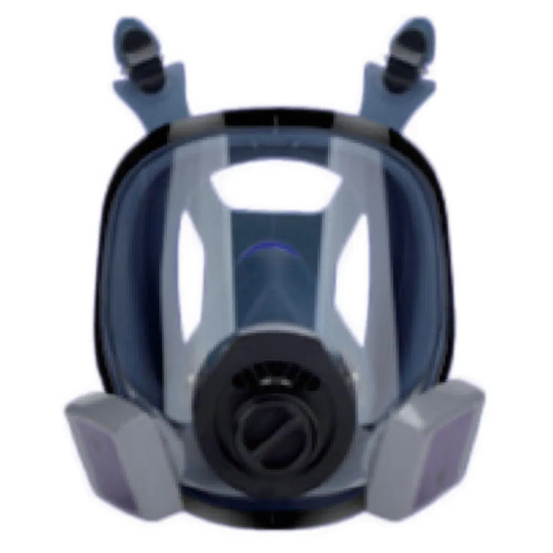 Mascarilla de gas de cara completa reutilizable y cómoda para protección respiratoria